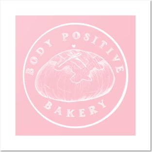 Body Positive Bakery - White Posters and Art